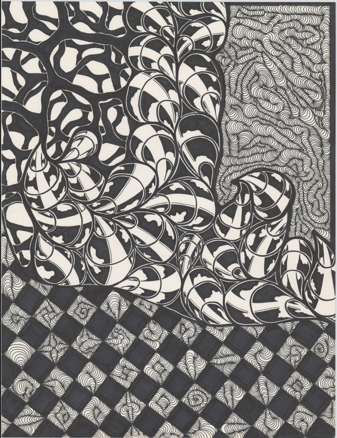 CHASING ESCHER  - Original Drawing