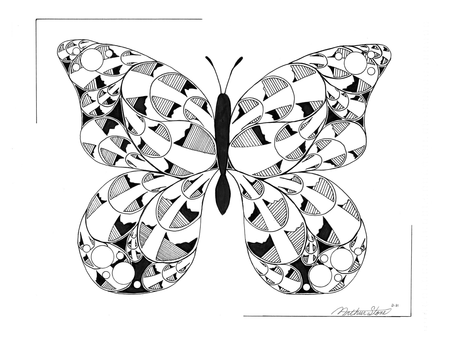 FLUTTER BYE - Original Drawing