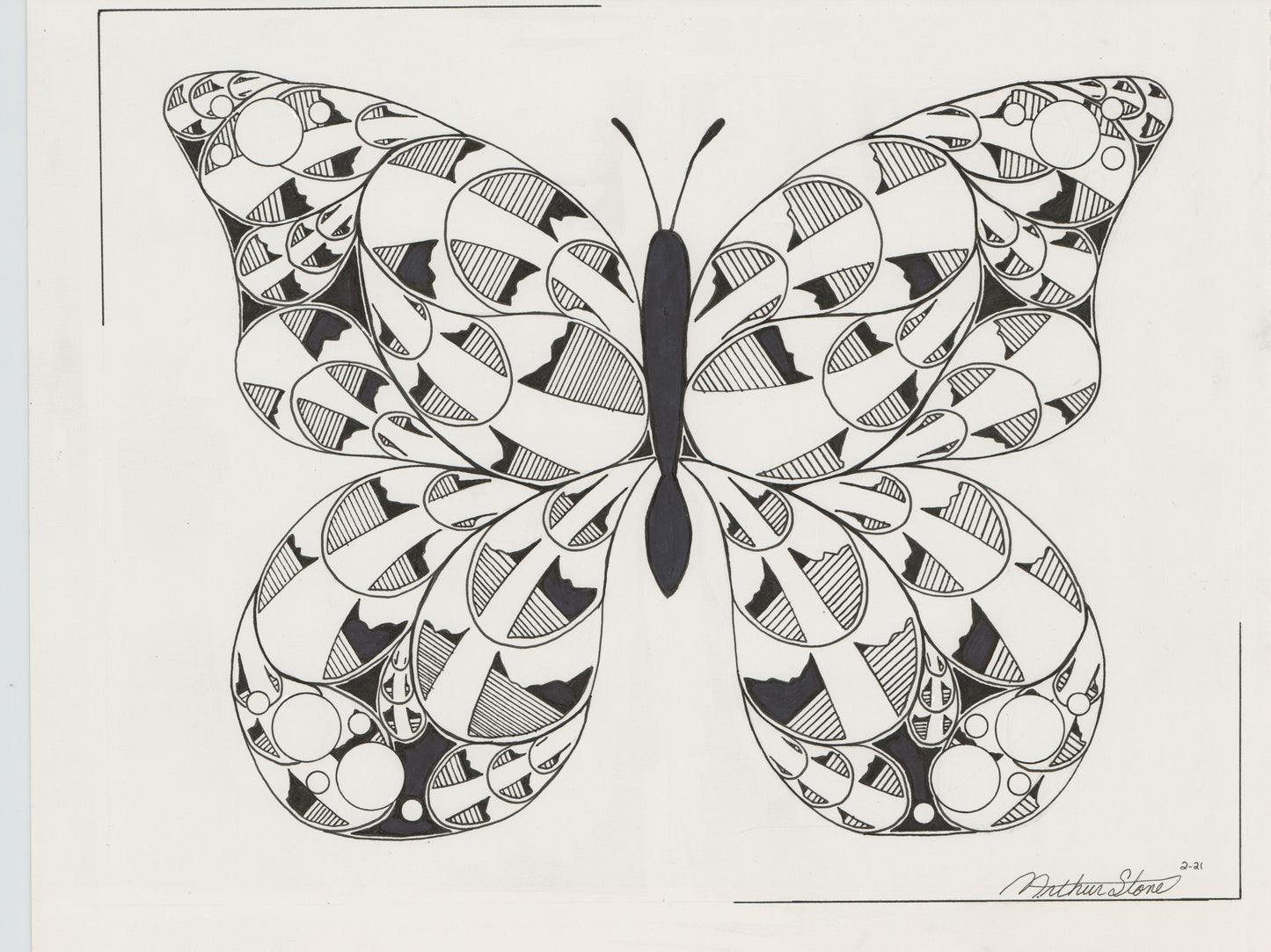 FLUTTER BYE - Original Drawing